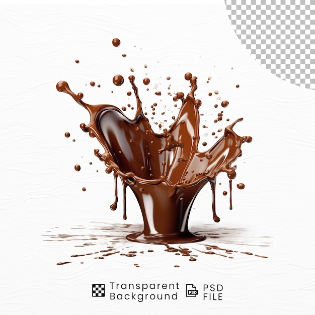 Chocolate splashes png transparent background