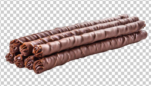 PSD chocolate stick isolated on a transparent background