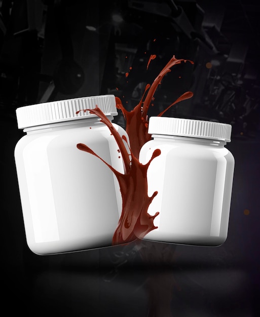 PSD chocolate supplement floating