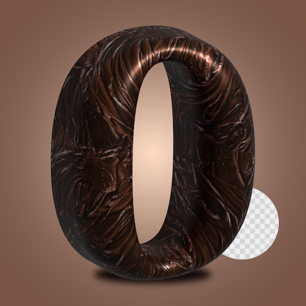 PSD a chocolate texture number 0 3d reneder