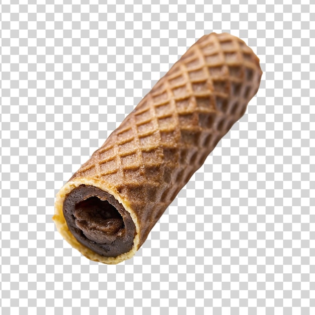 PSD chocolate waffle stick isolated on transparent background