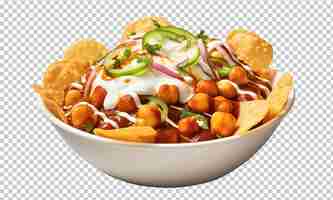 PSD chola chana chaat bowl of chickpeas curry or chola masala