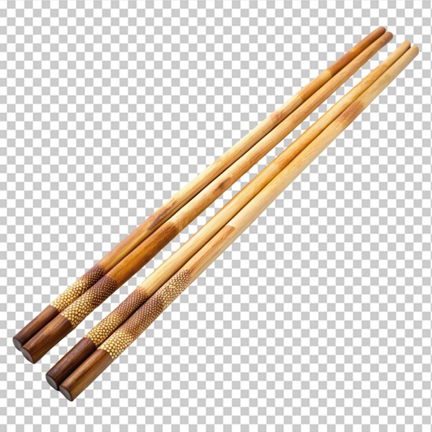 PSD chopstick pile isolated on transparent background