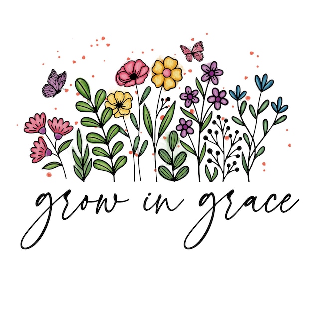 Christian Floral Sublimation