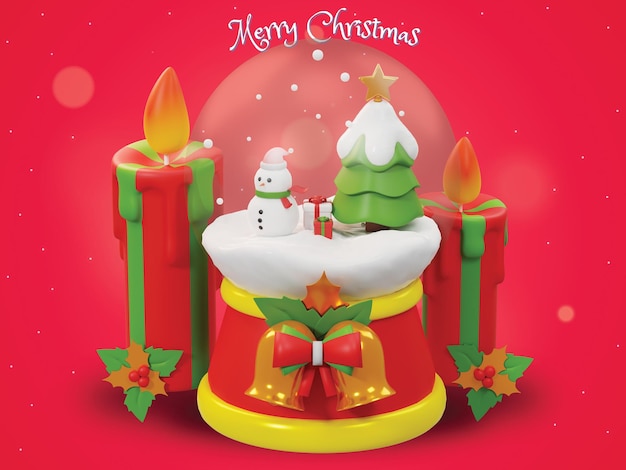 Christmas 3d illustration pack