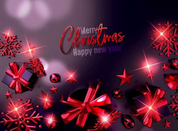 PSD christmas background with reindeers