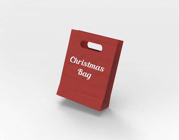 PSD christmas bag mockup