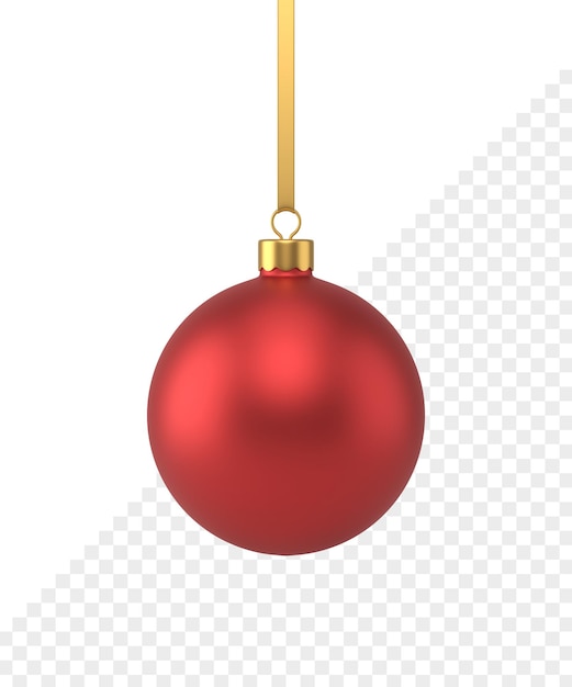 christmas ball 3d icon