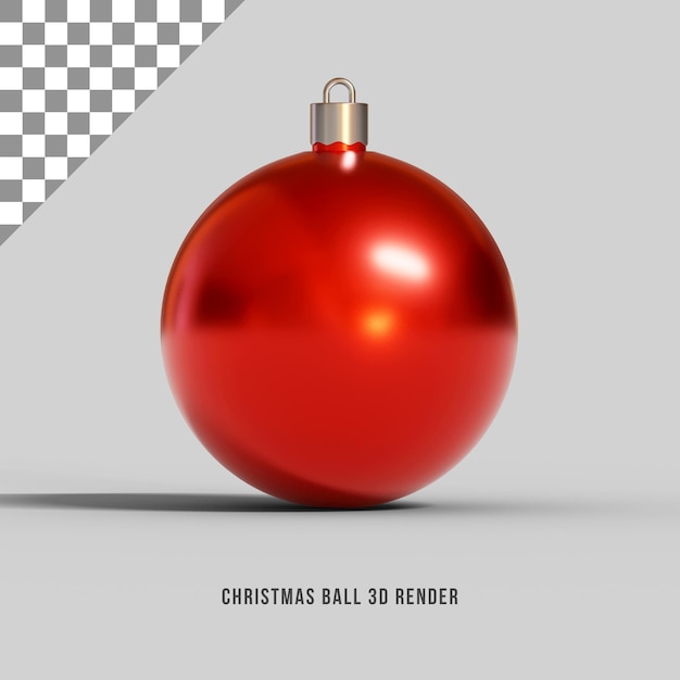 PSD render 3d della palla di natale