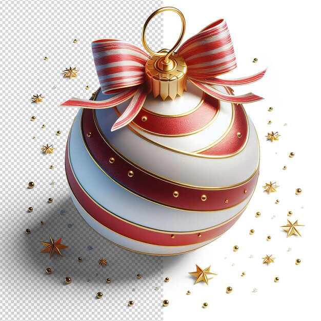 PSD christmas ball isolated on png transparent background