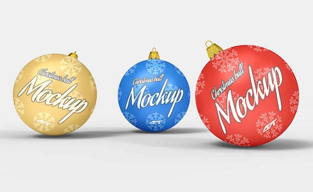 PSD christmas ball mockup isolated