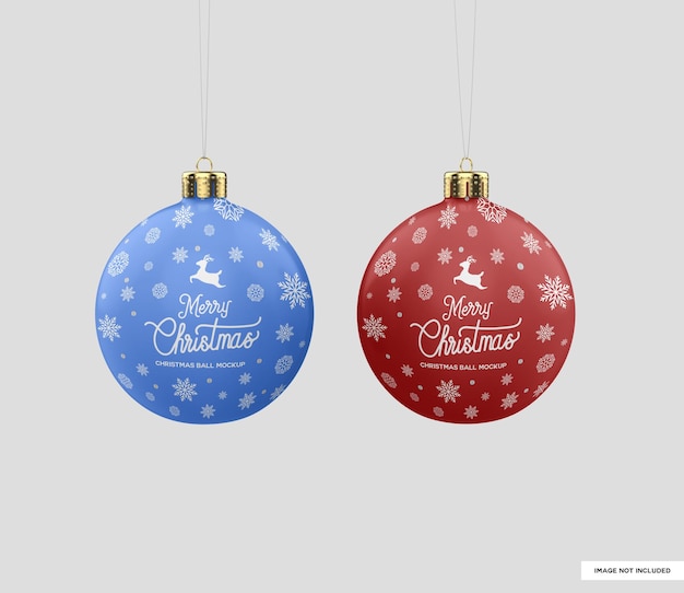 Christmas ball mockup