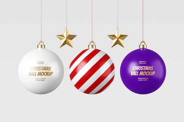 Christmas ball mockup