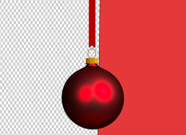 PSD christmas ball red