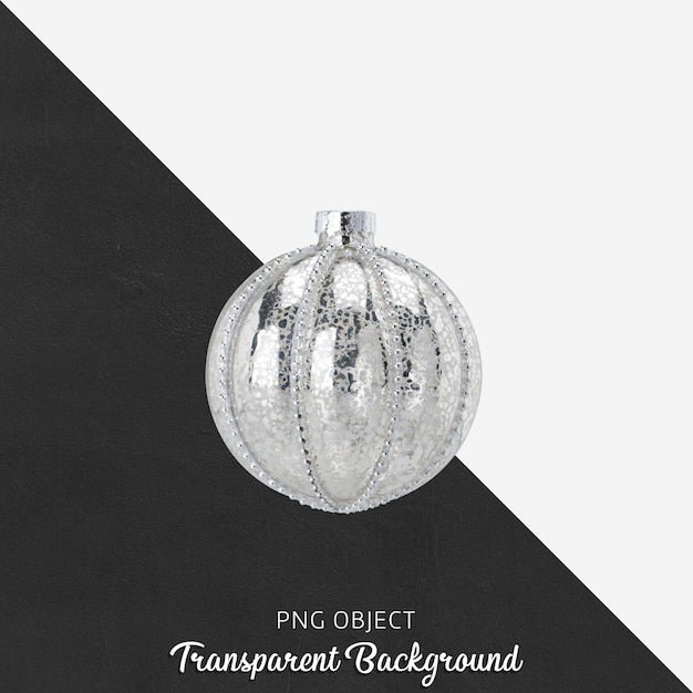 Christmas ball on transparent 