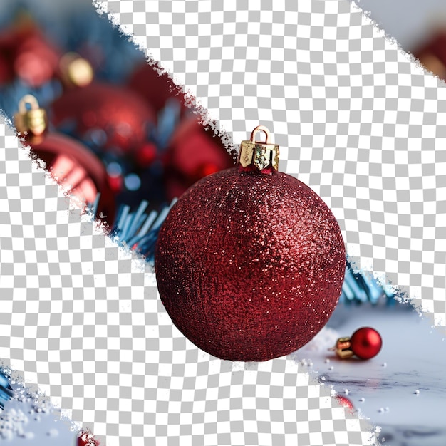 PSD a christmas ball with a red ball on it