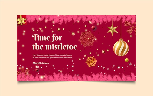 Christmas banner design template