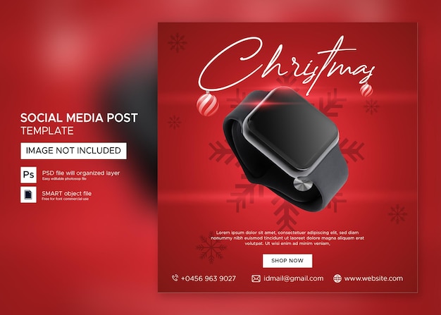 Christmas banner sale Instagram post Premium PSD