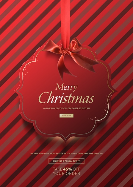 PSD christmas banner for sales