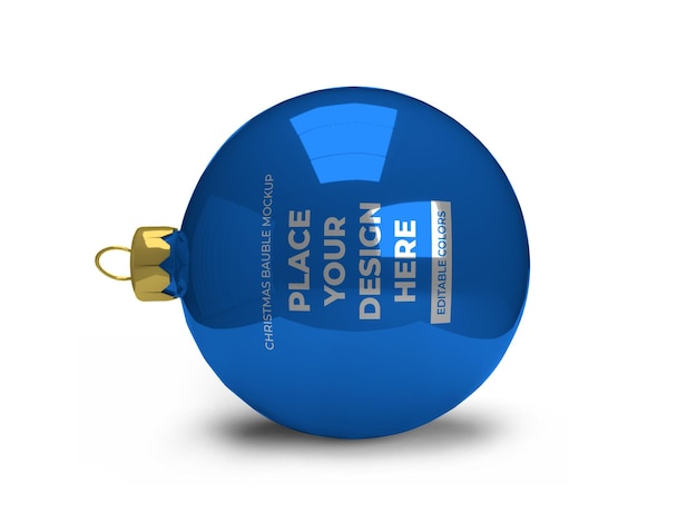 Christmas Bauble Ball Mockup Template Isolated