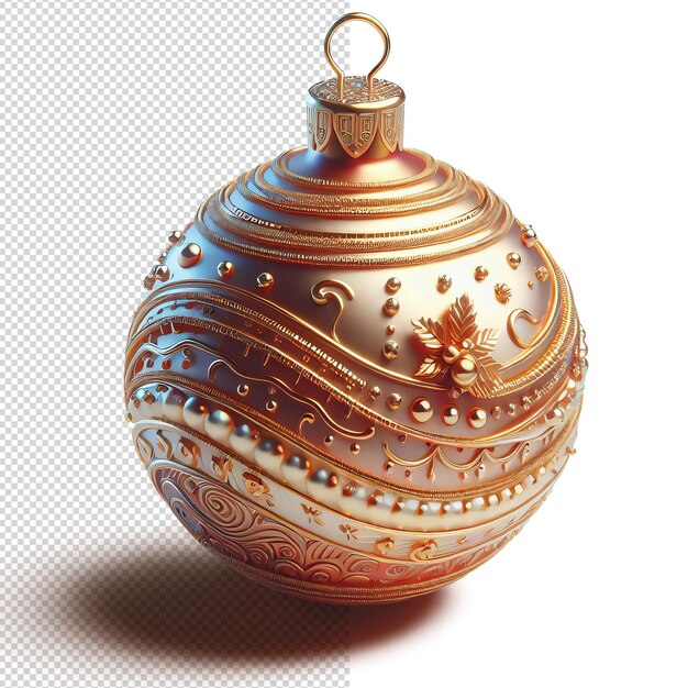 PSD christmas baubles isolated 3d rendering