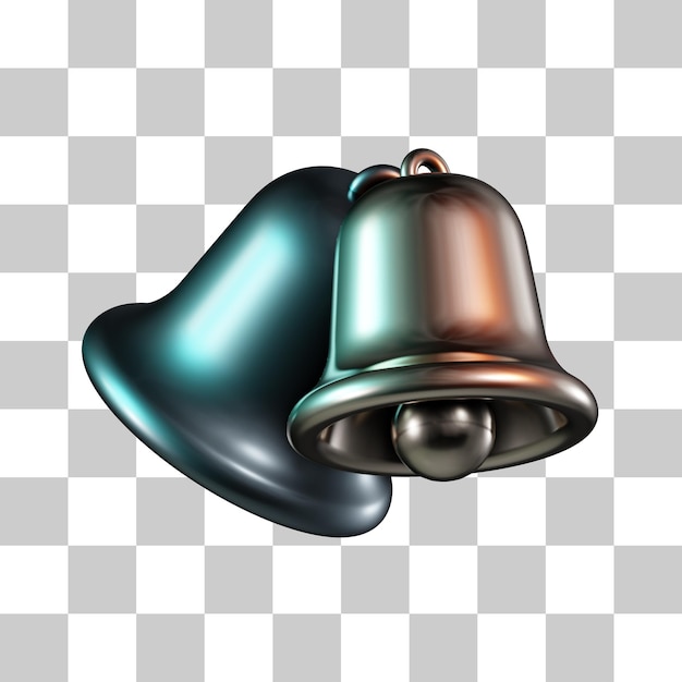 PSD christmas bell 3d icon