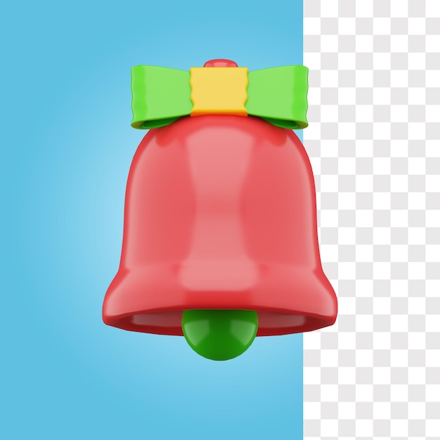 PSD christmas bell 3d icon