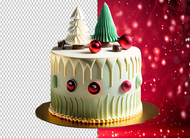 Christmas cake concept red