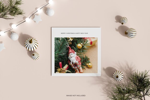 Christmas card mockup