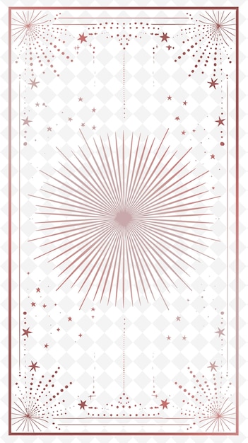 A christmas card with a pattern of stars and a white snowflake