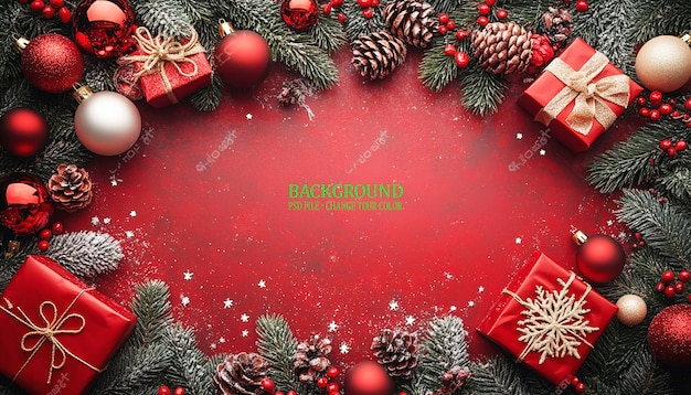 christmas card with a wreath and a place for the holidays