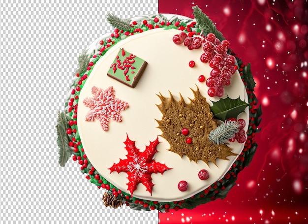 PSD christmas celebration cake