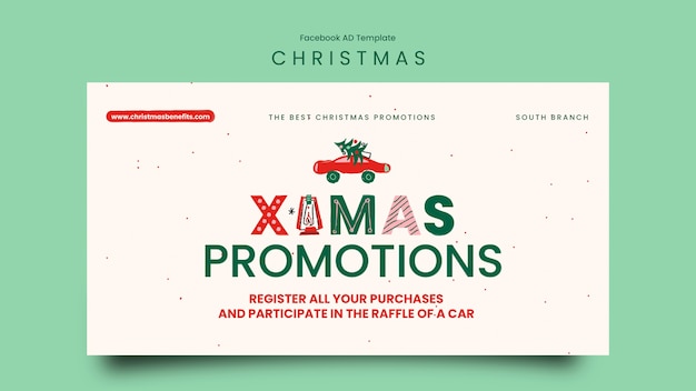 PSD christmas celebration facebook template