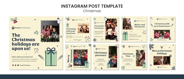 PSD クリスマスのお祝いのinstagram投稿