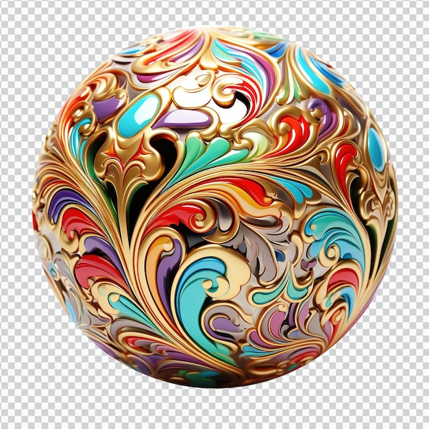 PSD christmas colorful ball isolated