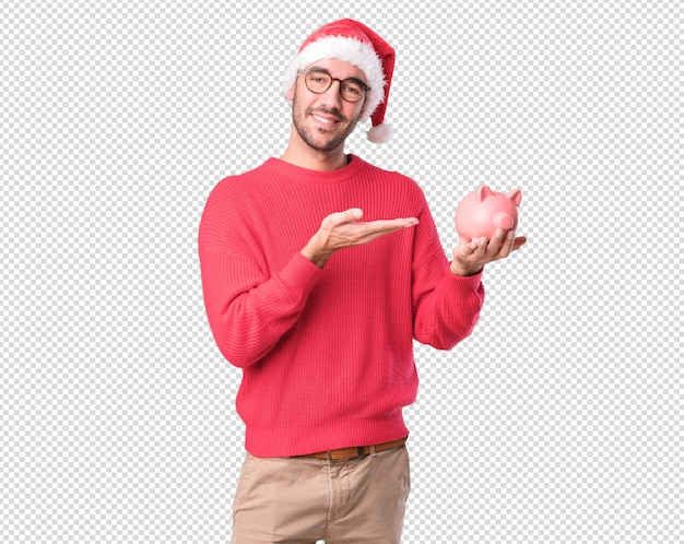 PSD christmas concepts - young man gesturing