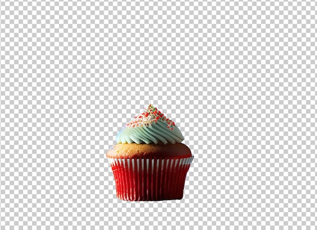 PSD cupcake di natale con pan di zenzero con candela