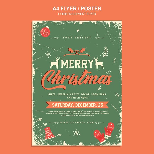 PSD christmas day flyer