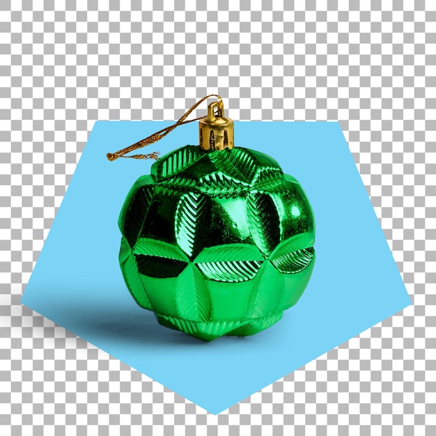 Christmas decoration baubles isolated on transparent