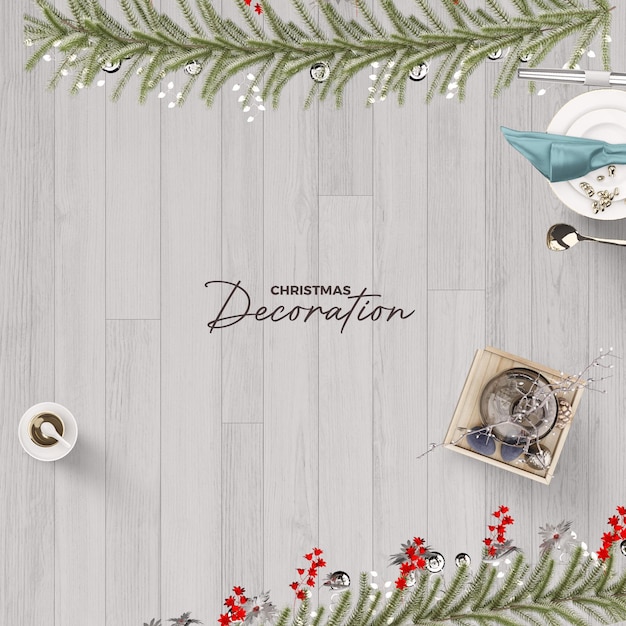 christmas decoration ornament in 3d renderin