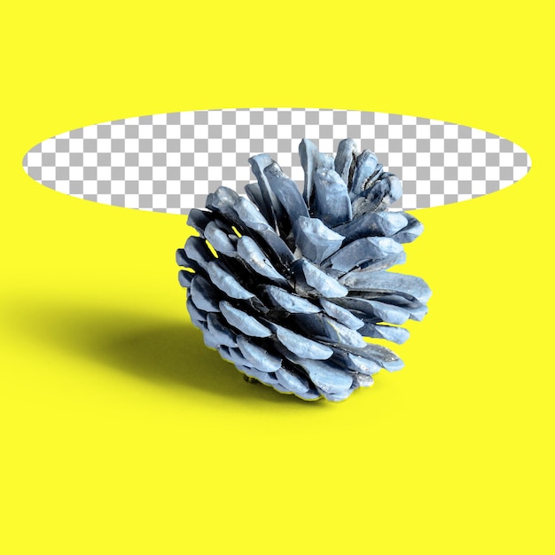 Christmas decoration of pine cone isolated