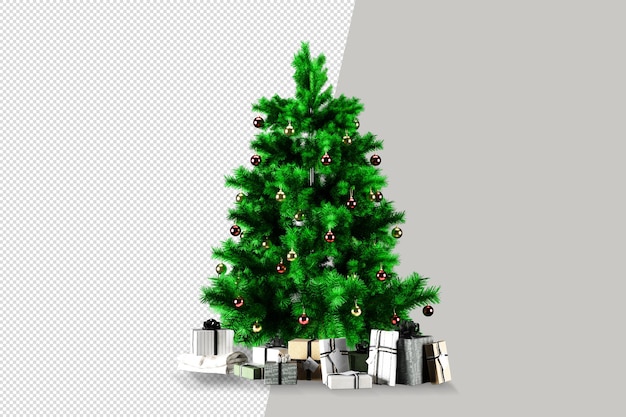 Christmas decorative in 3d rendered isolated