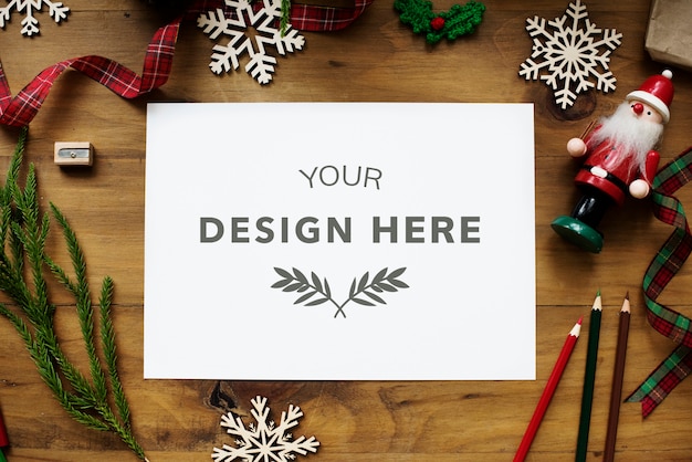 Christmas design space mockup