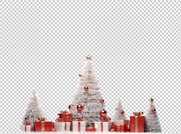 PSD christmas element and background decoration