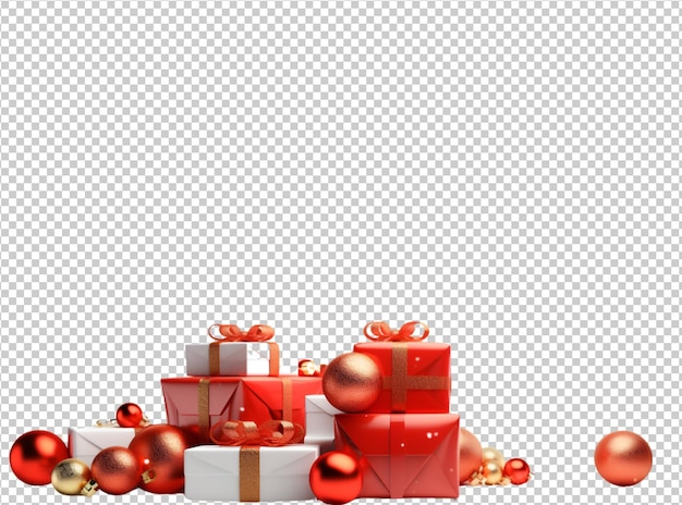 PSD christmas element and background decoration