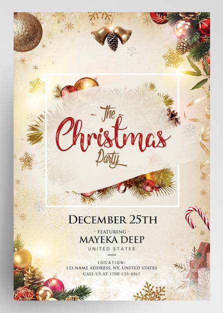 The Christmas Eve Invitation Flyer Template