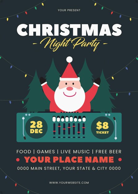 Christmas flyer psd