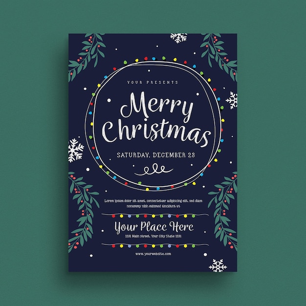 PSD christmas flyer