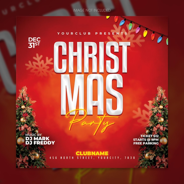 PSD christmas flyer