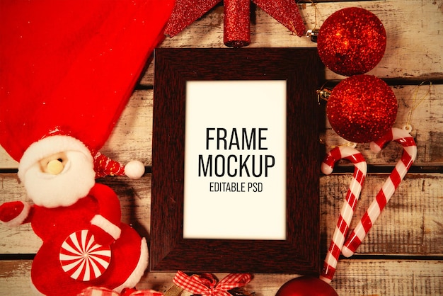 Christmas Frame Mockup Photoshop